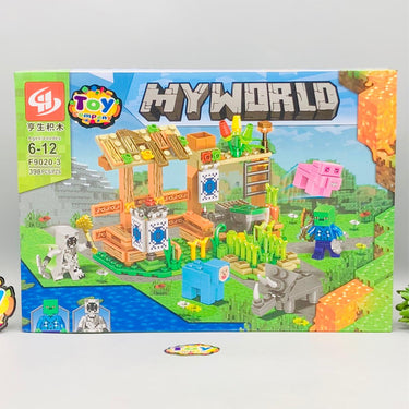 398Pcs DIY My World Minecraft Themed Building Block